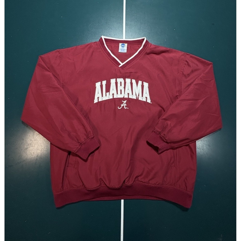 Vintage Alabama Crimson Tide‎ Pullover Windbreaker Jacket Men's Large NCAA 90s